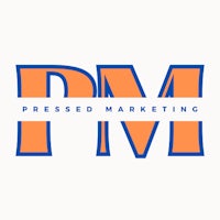 the logo for pressed marketing